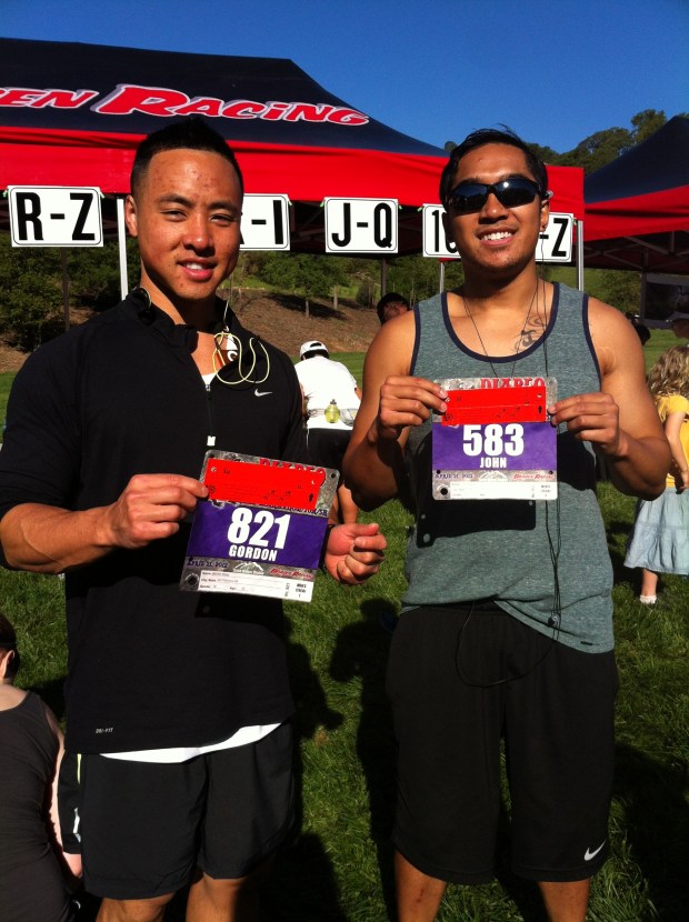 After registering and receiving our bibs