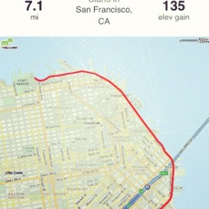 AT&T Park to the San Francisco Maritime Museum and back to AT&T Park