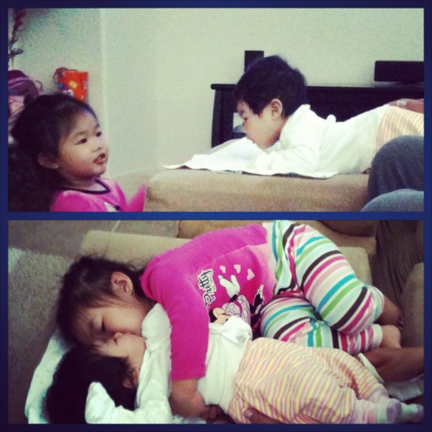 My precious nieces: Caeli Rosel (2) and Chloe Jordyn (5 months)